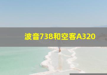 波音738和空客A320