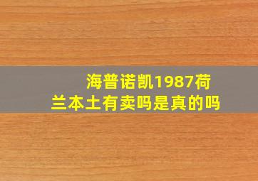 海普诺凯1987荷兰本土有卖吗是真的吗