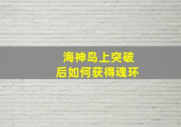 海神岛上突破后如何获得魂环