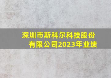 深圳市斯科尔科技股份有限公司2023年业绩