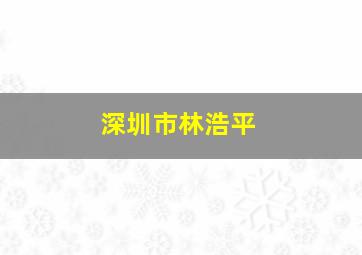 深圳市林浩平