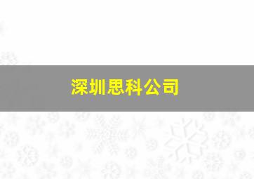 深圳思科公司