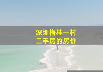 深圳梅林一村二手房的房价