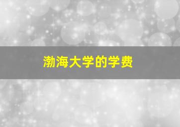 渤海大学的学费