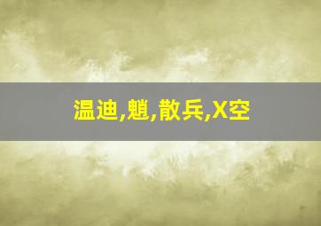 温迪,魈,散兵,X空