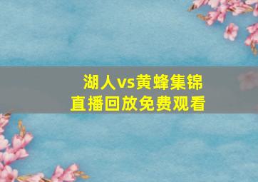 湖人vs黄蜂集锦直播回放免费观看