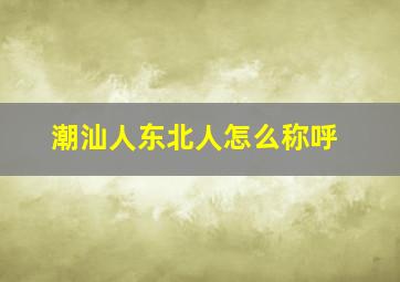 潮汕人东北人怎么称呼