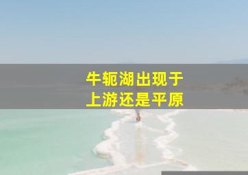 牛轭湖出现于上游还是平原