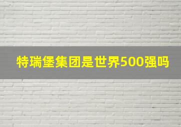 特瑞堡集团是世界500强吗