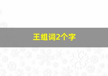 王组词2个字