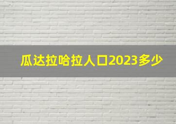 瓜达拉哈拉人口2023多少