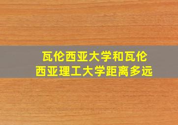 瓦伦西亚大学和瓦伦西亚理工大学距离多远