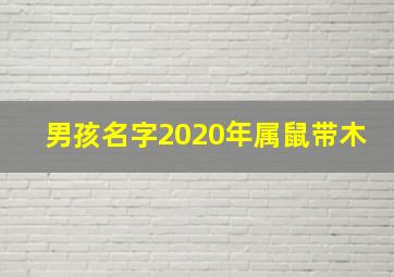 男孩名字2020年属鼠带木