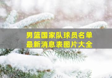 男篮国家队球员名单最新消息表图片大全