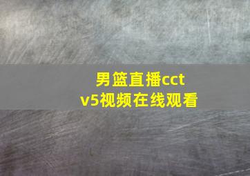 男篮直播cctv5视频在线观看