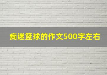 痴迷篮球的作文500字左右