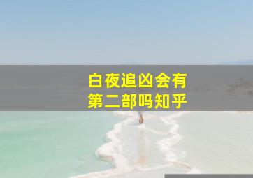 白夜追凶会有第二部吗知乎