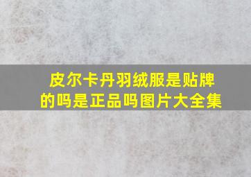 皮尔卡丹羽绒服是贴牌的吗是正品吗图片大全集