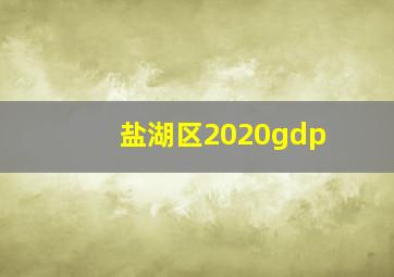 盐湖区2020gdp