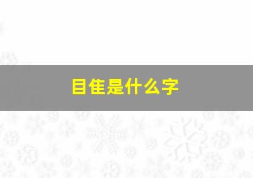 目隹是什么字