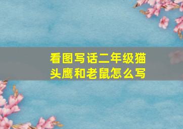 看图写话二年级猫头鹰和老鼠怎么写