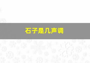 石子是几声调