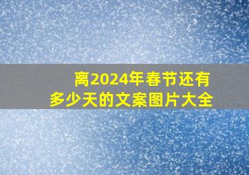 离2024年春节还有多少天的文案图片大全