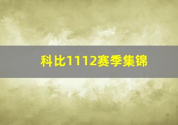 科比1112赛季集锦