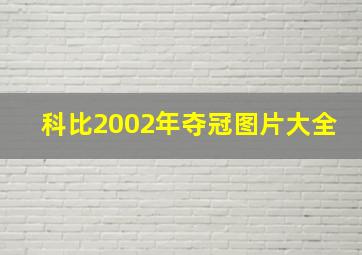 科比2002年夺冠图片大全