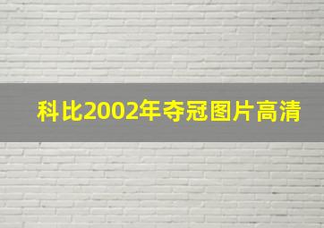 科比2002年夺冠图片高清