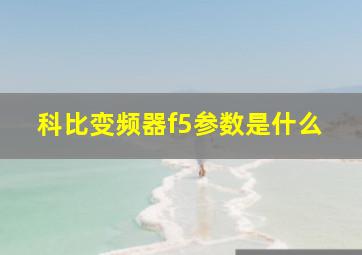 科比变频器f5参数是什么