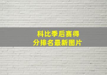 科比季后赛得分排名最新图片