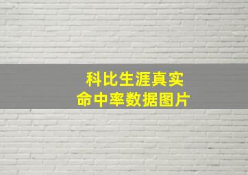 科比生涯真实命中率数据图片