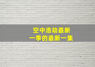 空中浩劫最新一季的最新一集