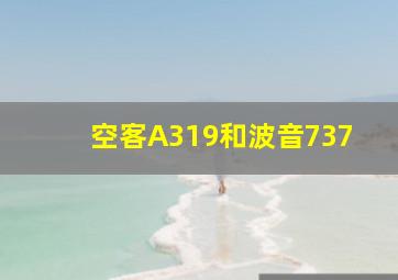 空客A319和波音737