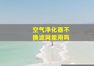 空气净化器不换滤网能用吗