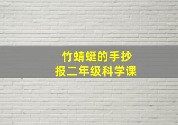 竹蜻蜓的手抄报二年级科学课