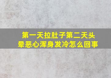 第一天拉肚子第二天头晕恶心浑身发冷怎么回事