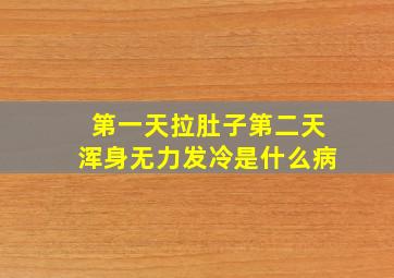 第一天拉肚子第二天浑身无力发冷是什么病