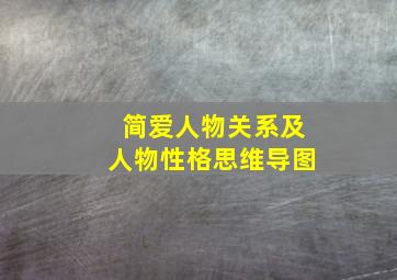 简爱人物关系及人物性格思维导图