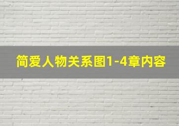 简爱人物关系图1-4章内容