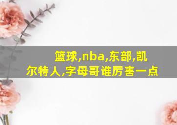 篮球,nba,东部,凯尔特人,字母哥谁厉害一点