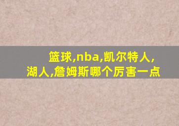 篮球,nba,凯尔特人,湖人,詹姆斯哪个厉害一点