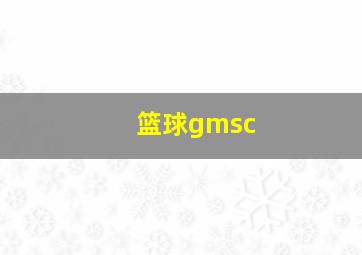 篮球gmsc