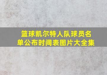 篮球凯尔特人队球员名单公布时间表图片大全集