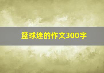 篮球迷的作文300字