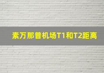 素万那普机场T1和T2距离