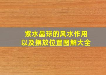 紫水晶球的风水作用以及摆放位置图解大全