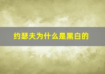 约瑟夫为什么是黑白的