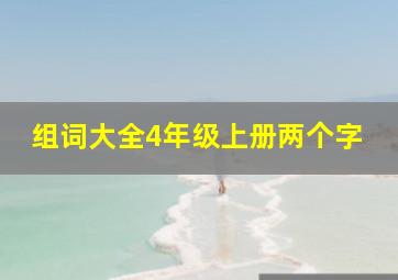 组词大全4年级上册两个字